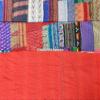 Blanket Bedding Bedspread Bed Kantha Vintage Handmade Silk Patchwork Indian Art Cover India Sari Bohemian Spreads Washed Patola Spread Quilt view 4