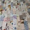 Blanket Bedding Bedspread Bed Kantha Vintage Handmade Silk Patchwork Indian Art Cover India Sari Bohemian Spreads Washed Patola Spread Quilt view 2