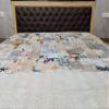 Blanket Bedding Bedspread Bed Kantha Vintage Handmade Silk Patchwork Indian Art Cover India Sari Bohemian Spreads Washed Patola Spread Quilt view 3