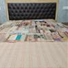 Blanket Bedding Bedspread Bed Kantha Vintage Handmade Silk Patchwork Indian Art Cover India Sari Bohemian Spreads Washed Patola Spread Quilt view 3