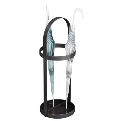 Umbrella Racks Metal Umbrella Stand Holder, Modern Hollow Freestanding Umbrella Storage Rack, Used for Home Commercial Entrance Decoration Umbrella Basket (Color : Black)