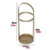Umbrella Racks Modern Metal Umbrella Stand Holder with Drip Tray and Hook Entrance Umbrella Organizer, Household Commercial Umbrella Basket, 25x70cm (Color : Gold) view 2