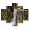 5 Piece Native American Wall Art Yosemite Falls Autumn Forest Landscape Picture Waterfall Mountain Painting Canvas Print Artwork Contemporary Nature Picture Decor for Home Office Wall, 60"Wx40"H view 1