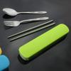 Cabilock Silverware Set Storage Case 6pcs Stainless Steel Cutlery Set for Travel Random Color view 3