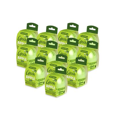 HUMYDRY Moisture Absorber Device, Mini Pack of 12 of 2.6oz, Small Space Dehumidifier and Air Freshener with Green Apple Scent, Non Electric Humidity Absorber for Closet Bedroom and Compact Areas