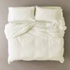 100% Cotton Unique Gypsy Bohemian Solid Dorm Decor Art Indian Boho Decorative Ethnic Comforter Duvet Cover with Pillow Covers (Ivory Jersey, California King 98"x104") view 1