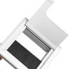 POCREATION Aluminium Desk Cable Hole Cover, Desk Computer Wire Cable Tidy Outlet, Solar Board and Socket Cover (S, Silver) view 3