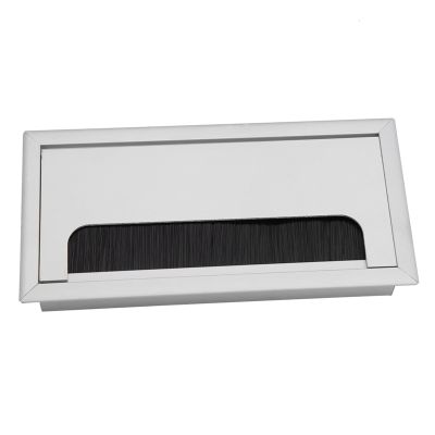 Aluminium Desk Cable Hole Cover, Desk Computer Wire Cable Tidy Outlet, Cable Outlet Insert for Management of Office & Computer Desk Wires(M), Solar Switch Board and Socket Cover