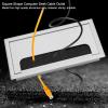 Aluminium Desk Cable Hole Cover, Desk Computer Wire Cable Tidy Outlet, Cable Outlet Insert for Management of Office & Computer Desk Wires(M), Solar Switch Board and Socket Cover view 2