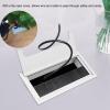 Aluminium Desk Cable Hole Cover, Desk Computer Wire Cable Tidy Outlet, Cable Outlet Insert for Management of Office & Computer Desk Wires(M), Solar Switch Board and Socket Cover view 4