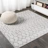 JONATHAN Y Boho Vintage Diamond Cream/Gray Square Area Rug 6X6 ft, Moroccan Hype for Living Room, Bedroom, Kitchen, Office, Easy-Cleaning, High Traffic, Pet-Friendly, Non-Shedding (MOH101B-6SQ) view 1