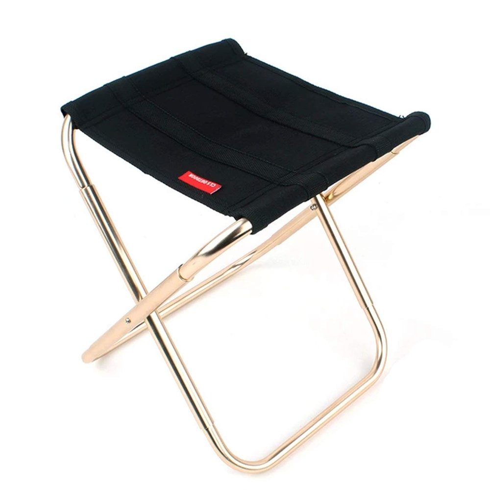 KAISHI Outdoor Folding Chair, Camping Hiking Fishing Chair Travel Foldable Beach Chair Load Bearing 85Kg BBQ Stool