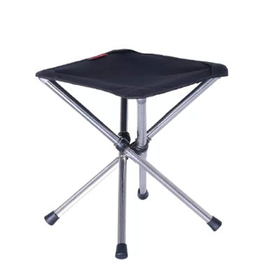 KAISHI Camping Fishing Chair Outdoor Portable Foldable Chair Load Bearing Travel Picnic Beach Chairs, Retractable Folding BBQ Stool
