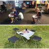 KAISHI Camping Fishing Chair Outdoor Portable Foldable Chair Load Bearing Travel Picnic Beach Chairs, Retractable Folding BBQ Stool view 3