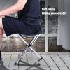 KAISHI Camping Fishing Chair Outdoor Portable Foldable Chair Load Bearing Travel Picnic Beach Chairs, Retractable Folding BBQ Stool view 4