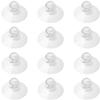 LuluEasy 200 Pieces 1.2 inch Small Clear Suction Cups for Glass, Without Hooks Without Holes, Thick Professional Sucker Pads for Organization Decoration Window Bathroom Kitchen Car Radar Detector view 1