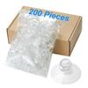 LuluEasy 200 Pieces 1.2 inch Small Clear Suction Cups for Glass, Without Hooks Without Holes, Thick Professional Sucker Pads for Organization Decoration Window Bathroom Kitchen Car Radar Detector view 2