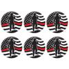 Beistle 6 Piece Firefighter Appreciation Pinback Button Badge Pins USA Patriotic Party Supplies And Favors view 1