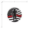 Beistle 6 Piece Firefighter Appreciation Pinback Button Badge Pins USA Patriotic Party Supplies And Favors view 4