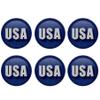 Beistle 6 Piece America USA Pinback Button Badge Pins For 4th Of July Patriotic Decorations Independence Day Party Supplies And Favors view 1