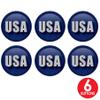 Beistle 6 Piece America USA Pinback Button Badge Pins For 4th Of July Patriotic Decorations Independence Day Party Supplies And Favors view 2