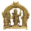 ASHIRWAD Brass Ram Darbar Murti Lord Ram Sita Lakshman Hanuman ji Idol Statue (RamDarbar-02) view 1