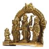 ASHIRWAD Brass Ram Darbar Murti Lord Ram Sita Lakshman Hanuman ji Idol Statue (RamDarbar-02) view 3