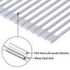20.5 inches L x 13 inches W Roll-Up Dish Drying Rack Large Over The Sink , Heat-Resistant Anti-Slip Silicone Coated Stainless Steel Dish Drainer Multipurpose for Kitchen Counter, Gray view 3