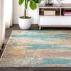JONATHAN Y Modern Abstract Vintage Waterfall Blue/Brown/Orange Indoor Area Rug, 9x12, Contemporary POP, Easy-Cleaning for Living Room, Bedroom, Kitchen, Pet Friendly, Non-Shedding (CTP106A-9) view 3