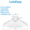 LuluEasy 12 Pieces 2.2 inch Large Clear Suction Cups for Glass, Thick Without Hooks Without Holes, Professional Heavy Duty Sucker for Home Organization Window Decoration Bathroom Kitchen Bird Feeder view 2