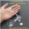 LuluEasy 12 Pieces 2.2 inch Large Clear Suction Cups for Glass, Thick Without Hooks Without Holes, Professional Heavy Duty Sucker for Home Organization Window Decoration Bathroom Kitchen Bird Feeder view 3