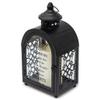 Always Pray Black 9.75 x 5.5 Wood and Glass Decorative Candle Lantern view 3
