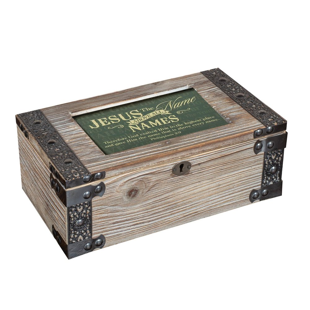 Cottage Garden Above All Names Metal Lattice Dove Grey Music Box Plays How Great Thou Art