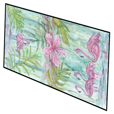 Caroline's Treasures SC2087HRM2858 Flamingos Indoor or Outdoor Runner Mat 28x58, 28H x 58W, Multicolor