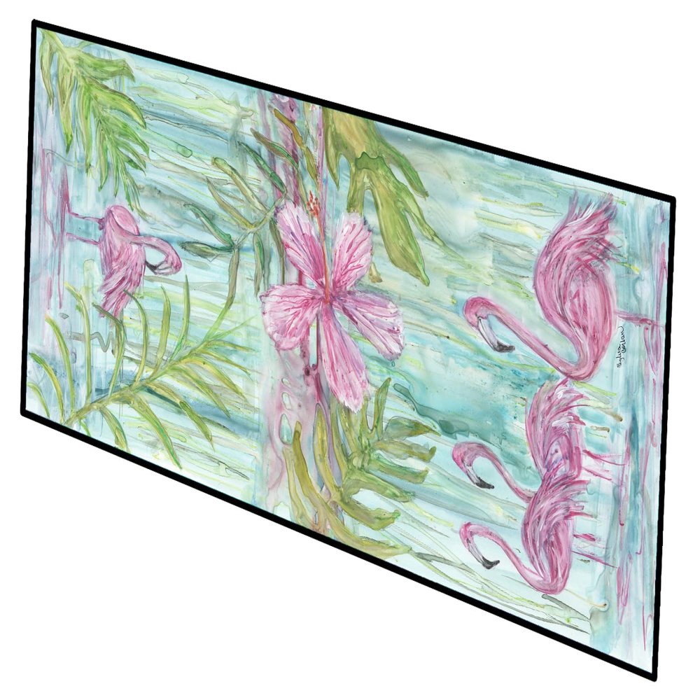 Caroline's Treasures SC2087HRM2858 Flamingos Indoor or Outdoor Runner Mat 28x58, 28H x 58W, Multicolor