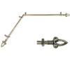 A&F Rod Dcor - Scepter 13/16" Corner Window Curtain Rod 120-170" - Antique Brass view 1