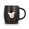 The Gentle Pit Etched Ceramic Rescue Dog Love Coffee Mug (Black Exterior) view 1