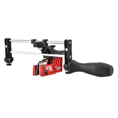 Manual Chain Sharpener, Metal Bar Mounted Chain Sharpener, Saw Chain Filing Guide Tool of Saw Chain