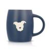 The Gentle Pit Etched Ceramic Rescue Dog Love Coffee Mug (Navy Exterior) view 1