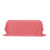 Simply Elegant Rectangle Polyester Table Cover (90" x 156") Tablecloth Runner for Birthdays, Receptions, Weddings, Finished Hems, Machine Washable | Home Decor Accessory (Coral) view 1