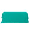 Simply Elegant Rectangle Polyester Table Cover (90" x 132") Tablecloth Runner for Birthdays, Receptions, Weddings, Finished Hems, Machine Washable | Home Decor Accessory (Turquoise) view 1