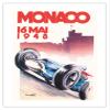 1948 Monaco Grand Prix - Vintage Car Racing Poster by Go Ham (Georges Hamel) - Bamboo Fine Art 290gsm Paper Print (Unframed) 24x32in view 1