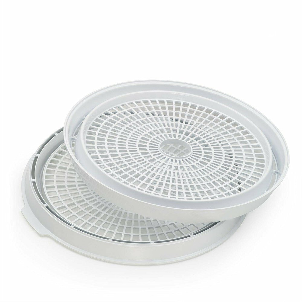 2-Pk 21808 Nesting Dehydrator Trays For Dehydro Food Dehydrator, fits for Presto 0630001