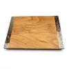 Yair Emanuel Wooden Challah Bread Cutting Board for Shabbat and Yom Tov | Filigree Accent Decoration (CBT-1) view 1