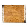 Yair Emanuel Wooden Challah Bread Cutting Board for Shabbat and Yom Tov | Filigree Accent Decoration (CBT-1) view 3