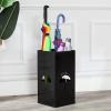 Umbrella Rack Hua Black Metal Umbrella Storage Rack, Household Foyer Hallway Square Umbrella Stand, Large Capacity, 20x20x40cm view 2