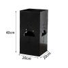 Umbrella Rack Hua Black Metal Umbrella Storage Rack, Household Foyer Hallway Square Umbrella Stand, Large Capacity, 20x20x40cm view 4