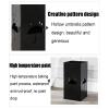 Umbrella Rack Hua Household Entrance Umbrella Storage Rack, Stable Metal Umbrella Stand, Large Capacity, Two Storage Ports, Black, White, 20x20x40cm (Color : Black) view 4