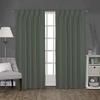 LITTLE BIRD 100% Polyester Fabric Double Pinch Pleat Blackout Window Curtains Panels Measurement Grey, W(21+21) L95(2 Panels Combined Size Dimension W 42" x L 95") view 1