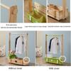 WXJLYZRCXK Clothes Stand,Coat Rack Children's Solid Wood Hanger, Multifunctional Floor-Standing Clothes Storage Cabinet, Removable Bedroom Coat Rack, Clothing Store Display Stand,8022120Cm view 4